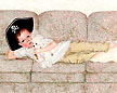 Lazying Around with Bear, ©2007 Judy Swallow