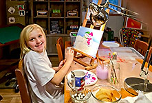 Painting class at Swallow's Art Nest