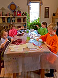Afternoon painting class at Swallow's Art Nest