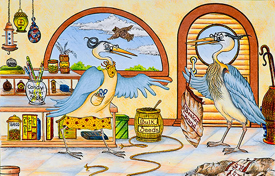 The Herons ~ from Featherton Tales, ©Judy Swallow